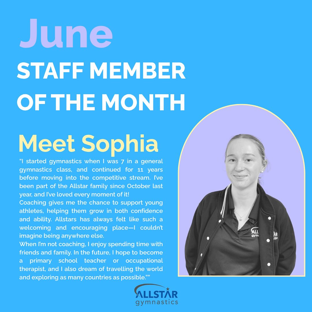 ⭐️⭐️STAFF MEMBER OF THE MONTH!⭐️⭐️
